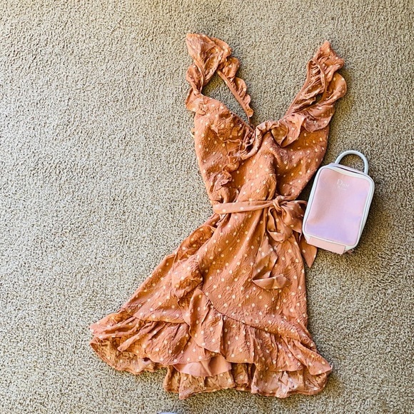 saints & secrets Dresses & Skirts - SOLD Saints & Secrets Polka Dot Rose Dress